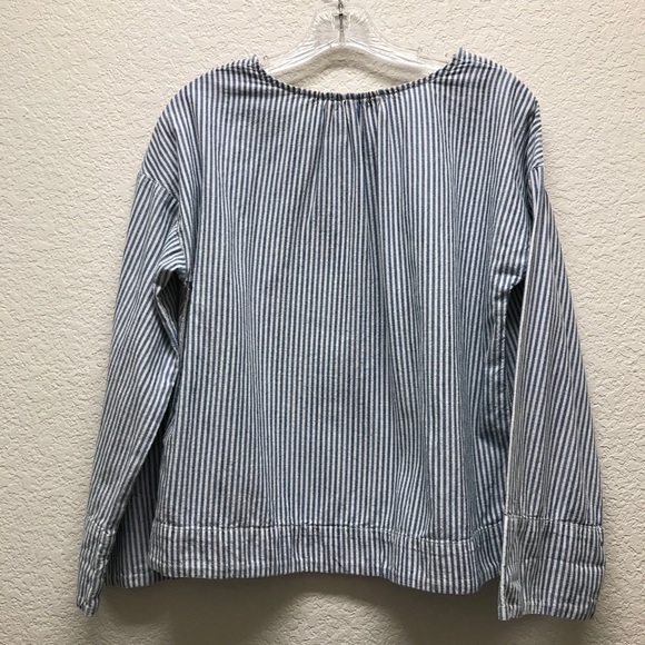 MADEWELL Striped Convertible Cold Shoulder Top - Picture 5 of 8